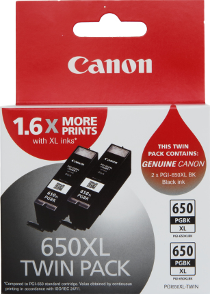 Canon PGI650XL Blk Ink Twin Pk thumbnail 2