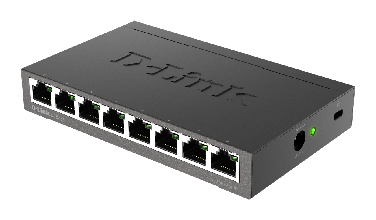 D-LINK DGS-108 Desktop Switch thumbnail 3