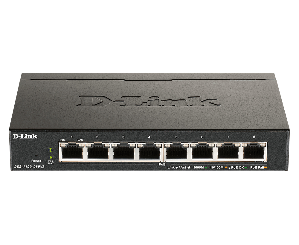 D-LINKDGS-1100-08P PoE Switch thumbnail 1