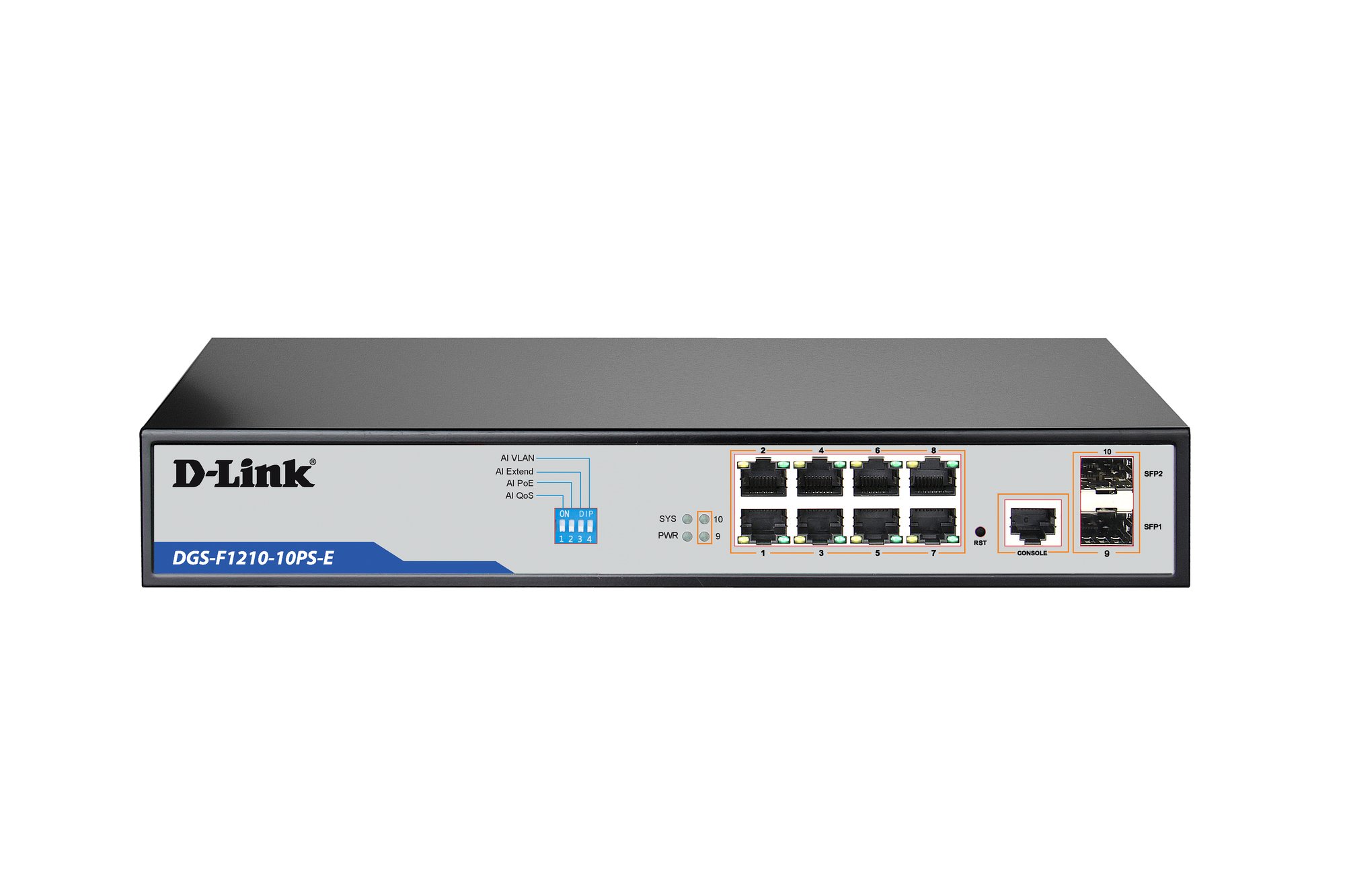 D-Link DGS-F1210-10PS-E Switch thumbnail 1