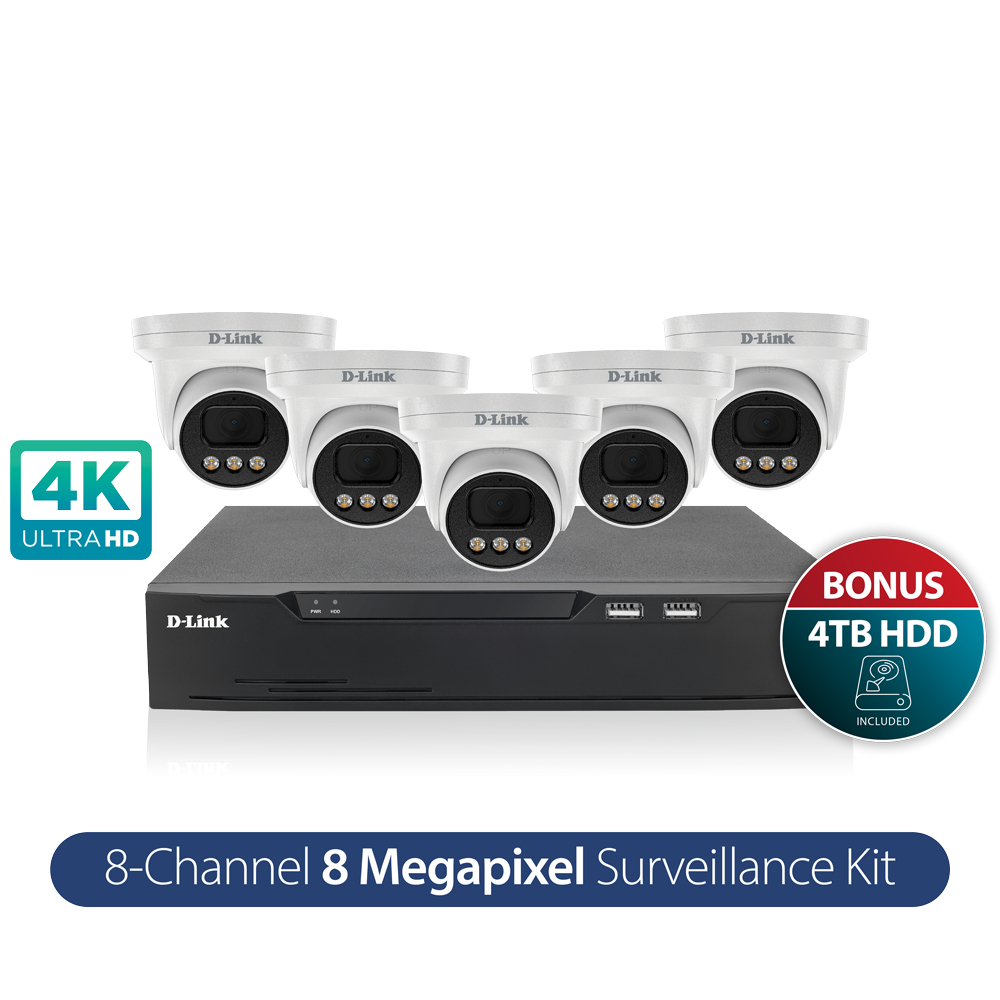 Dlink Vigilance Kit 8CH 8MP4TB thumbnail 3