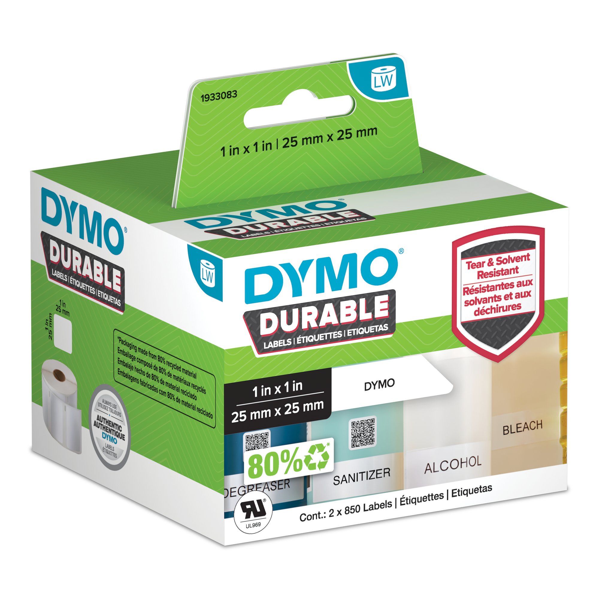 DY LW Dur MP Label 25x25mm thumbnail 1