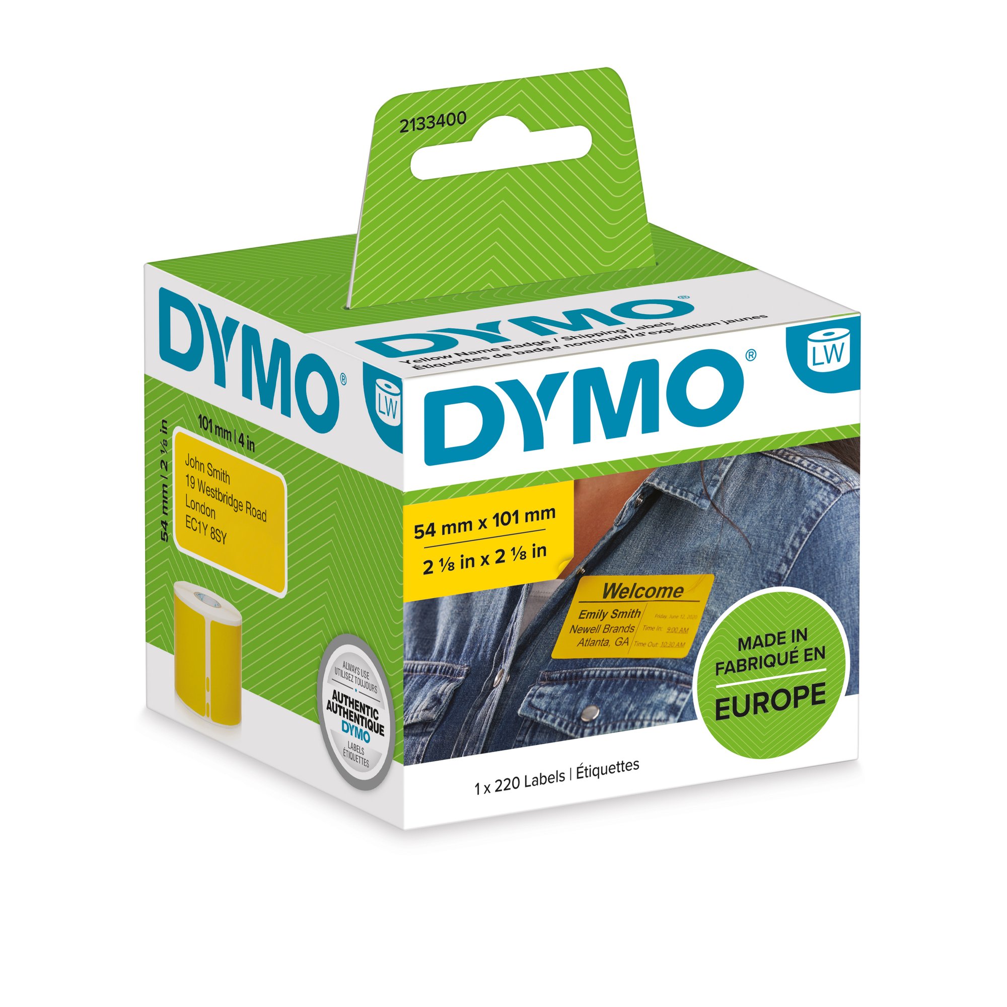 Dymo LW Ship Lbl 54x101mm Ylw thumbnail 2