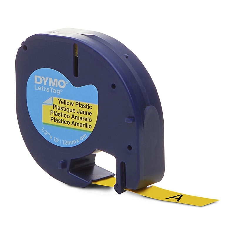 Dymo LT Plastic 12mm x 4m Yell thumbnail 3