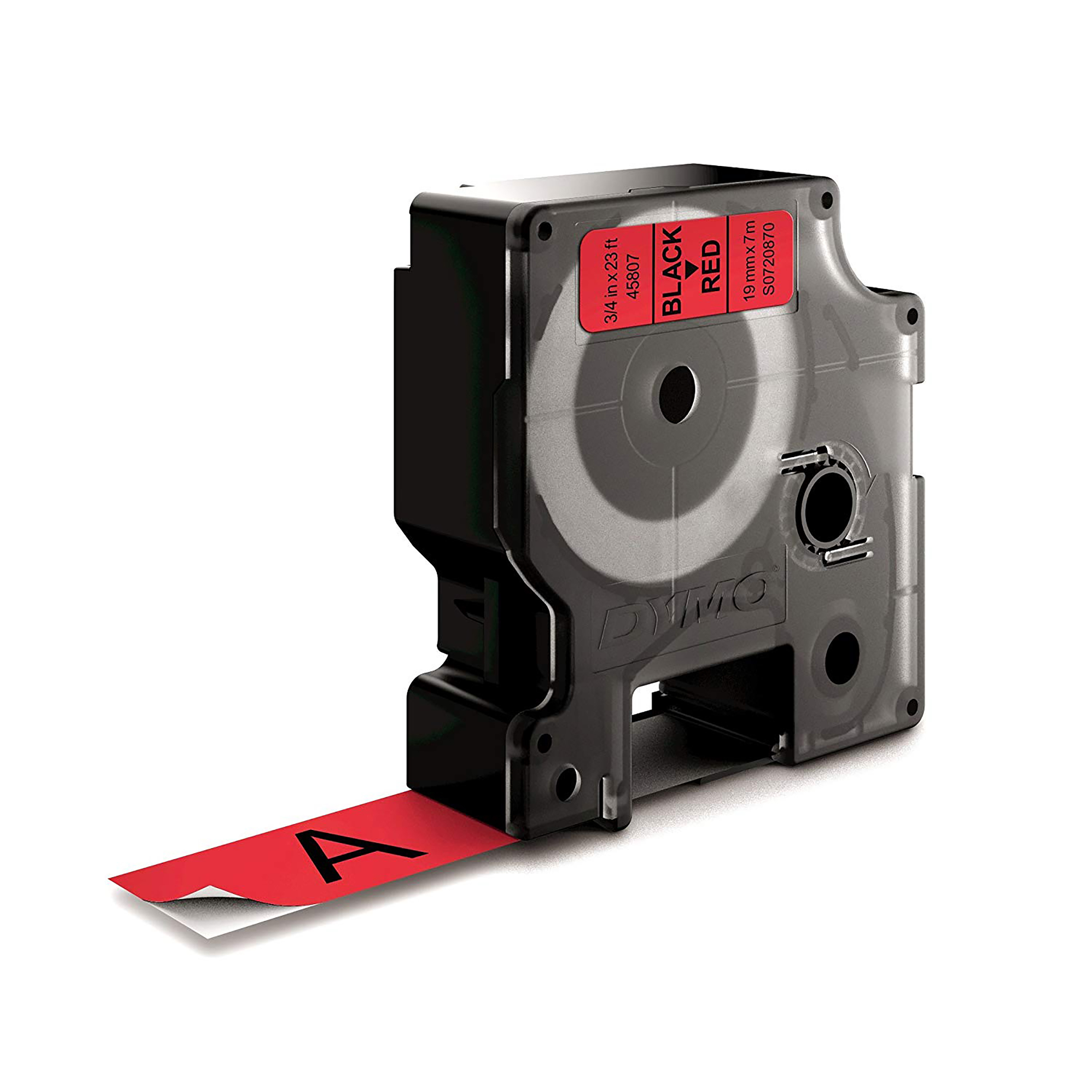 Dymo Blk on Red 19mmx7m Tape thumbnail 5