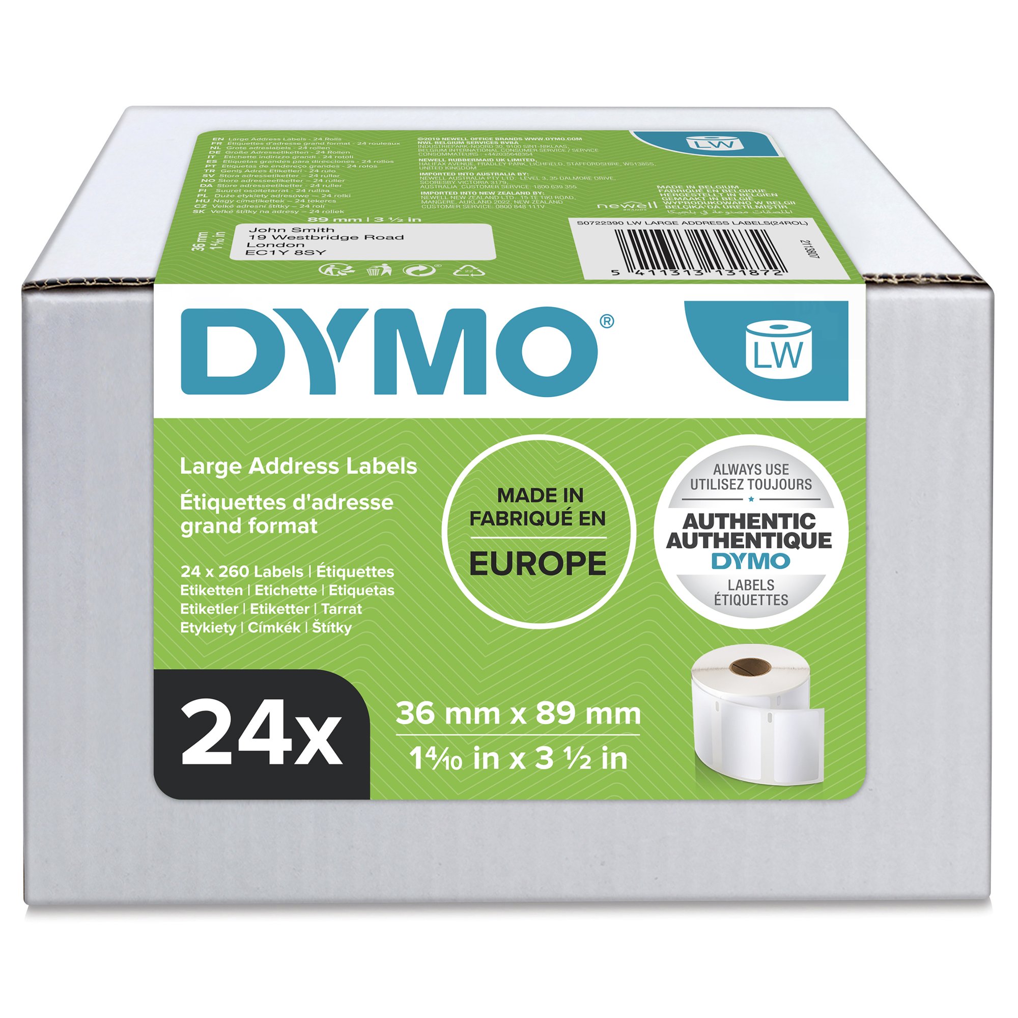 Dymo LW Lg Adrs Label Bulk 24 thumbnail 1