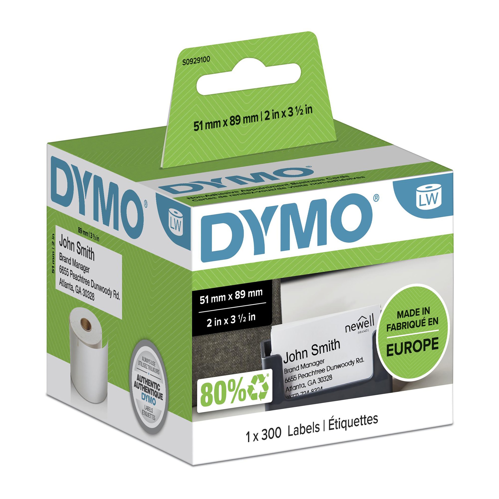 Dymo LW 51mm x 89mm White thumbnail 2