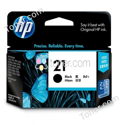 HP #21 Black Ink Cart C9351AA HP — view 2