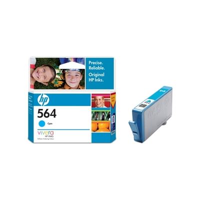 HP #564 Cyan Ink Cart CB318WA HP — view 2