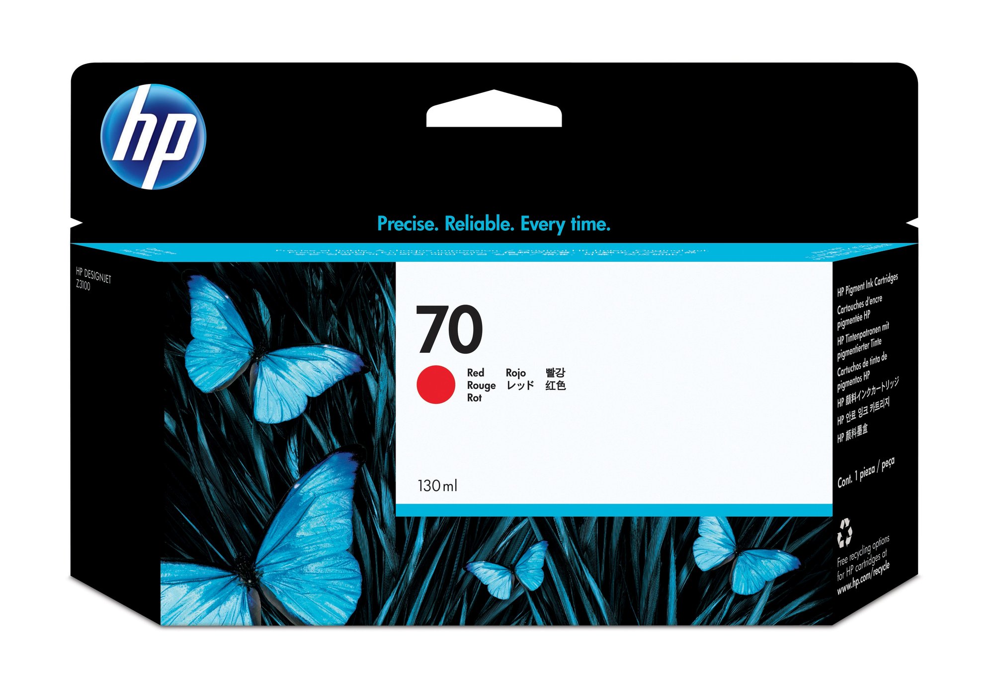 HP #70 130ml Red Ink C9456A thumbnail 2