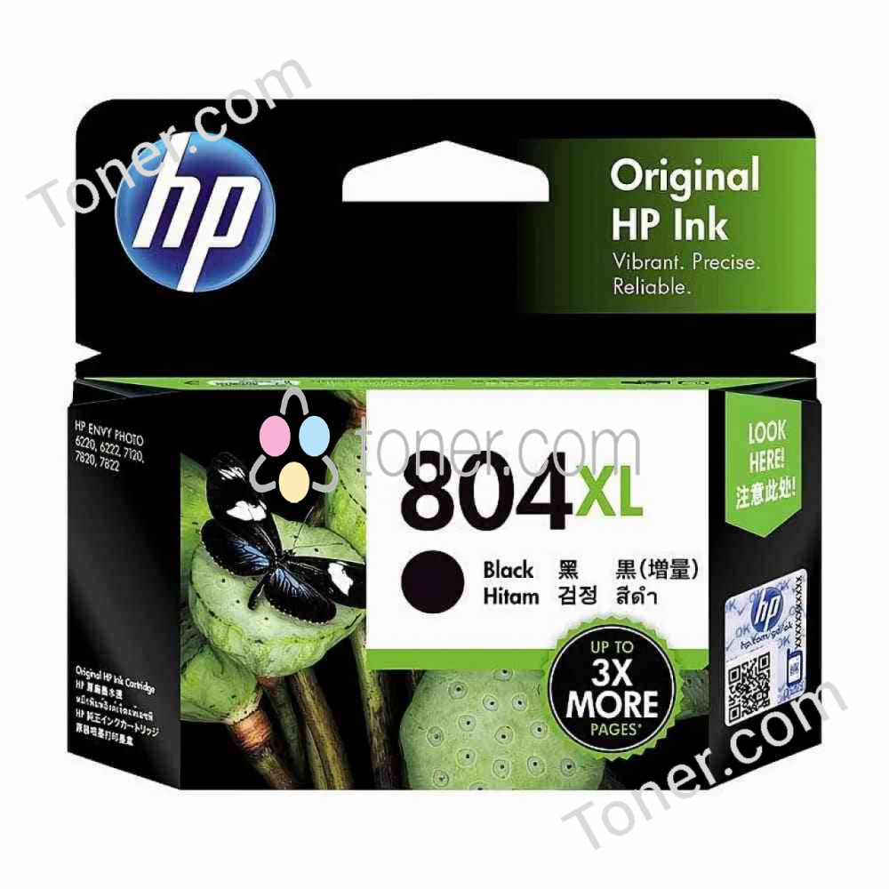 HP #804XL Black Ink T6N12AA HP — view 2
