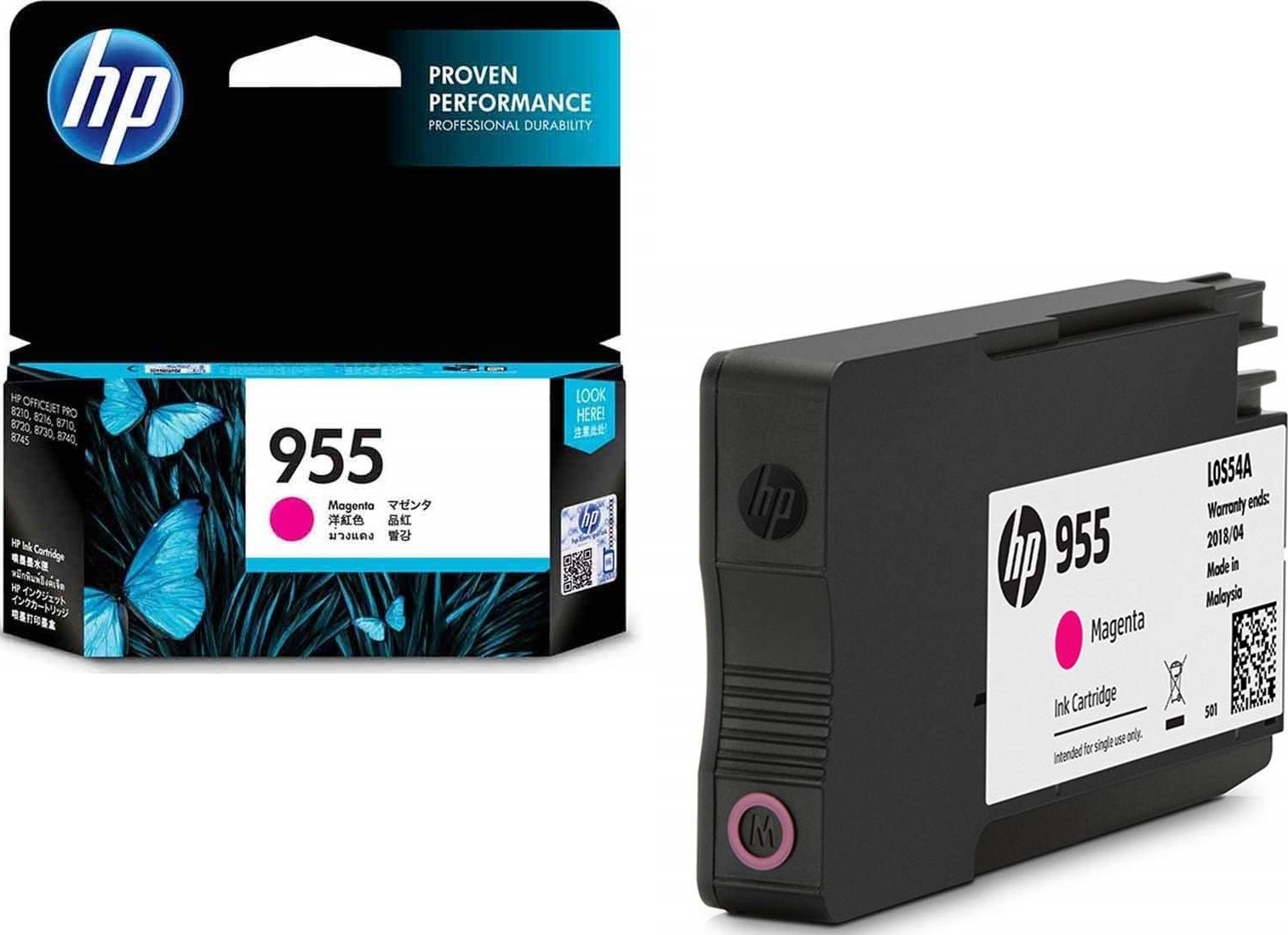 HP #955 Magenta Ink L0S54AA HP — view 2