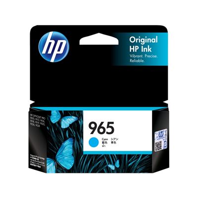 HP965 Cyan Originl Ink 3JA77AA HP — view 2