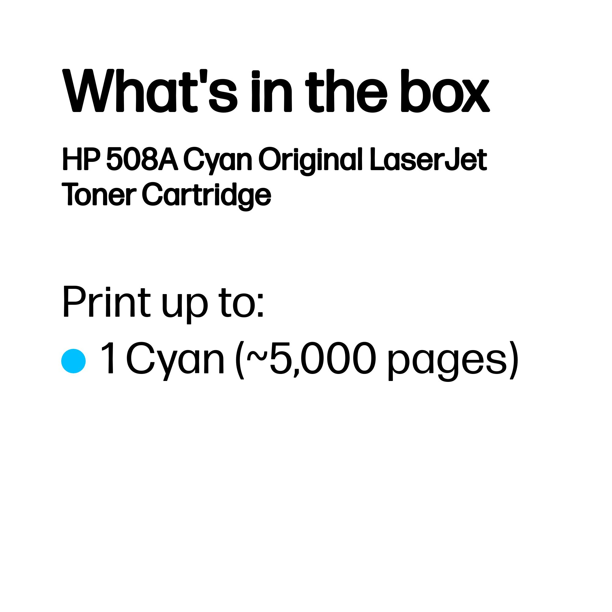 HP #508A Cyan Toner CF361A thumbnail 4