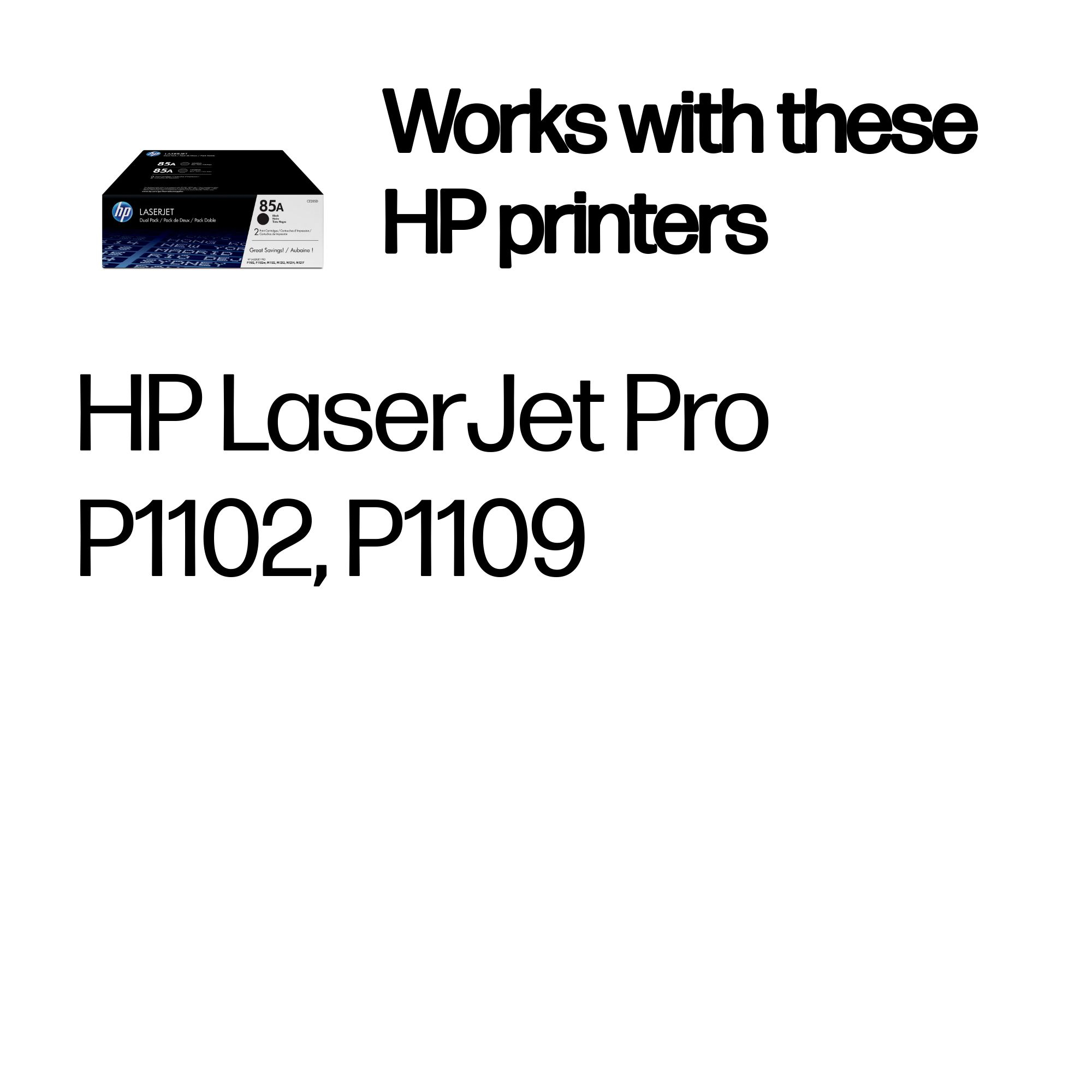 HP 85A Blk Ton Dual Pk CE285AD thumbnail 3