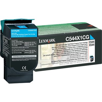 Lexm C544X1CG Cyan Toner Lexmark — view 2