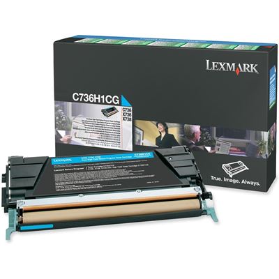 Lexm C736 Cyan HY Toner Lexmark — view 2