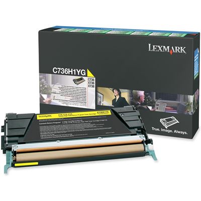 Lexm C736 Yellow HY Toner Lexmark — view 2