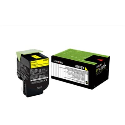 Lexm 808SY Std Yellow Toner Lexmark — view 2