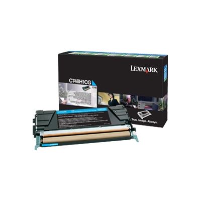 Lexm C748H1CG HY Pre Cyan Cart Lexmark — view 2