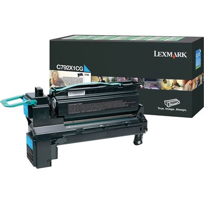 Lexm C792X1CG HY Pre Cyan Cart Lexmark — view 2