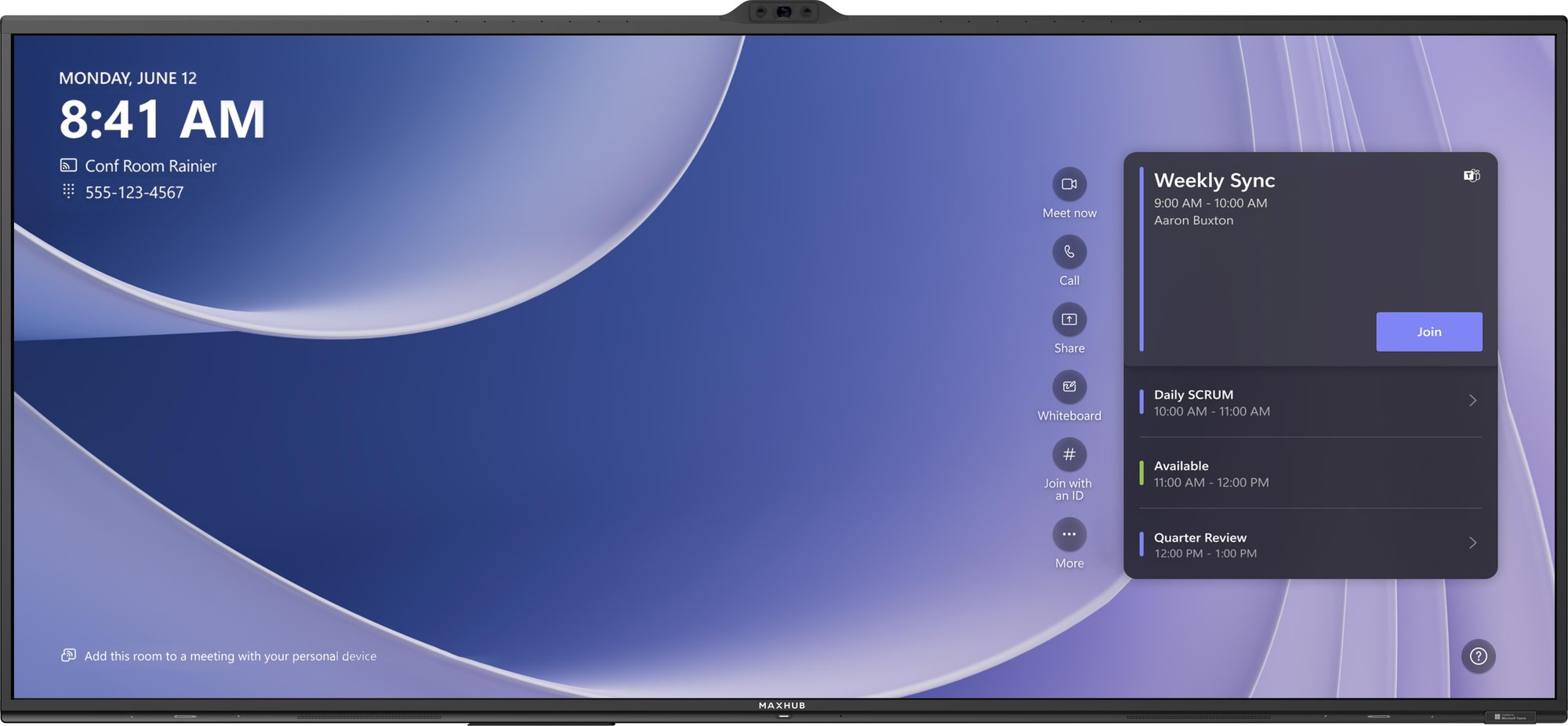 MAXHUB V925T V7 MTR 92'' thumbnail 2