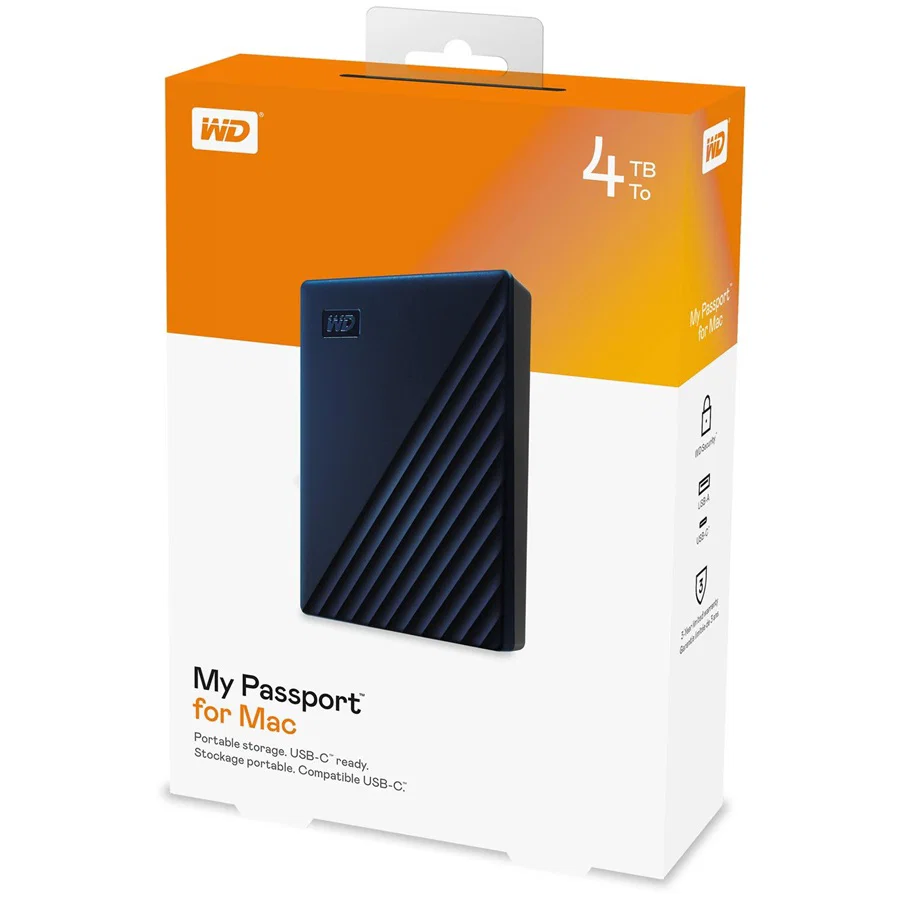 WD My Passport for Mac 4TB USB 3.0 External HDD WD — view 2