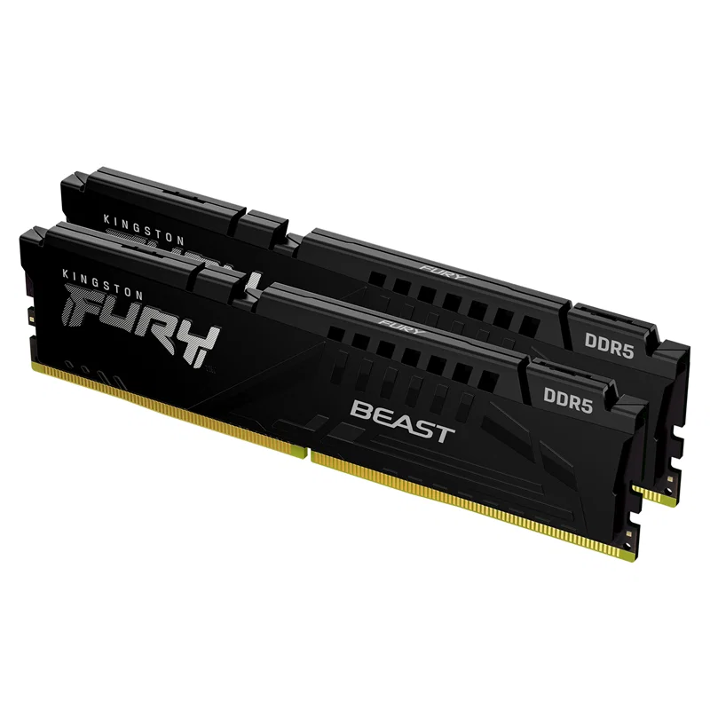 Kingston 64GB 6000MT/S DDR5 CL36 Dimm (Kit of 2) Fury Beast Black Kingston — view 2